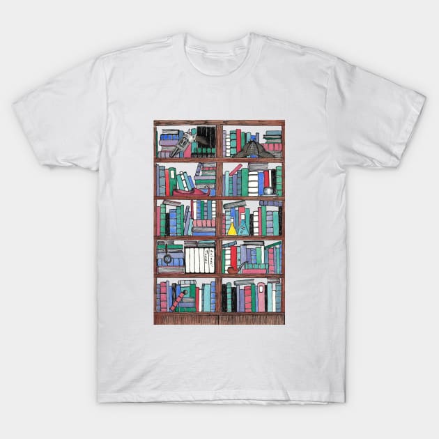 Holmes's Tomes T-Shirt by BiblioartsbyEmma